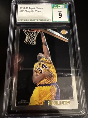 1998-99 Topps Chrome - Shaquille O'Neal #175 - CSG 9 - Image 1 of 4