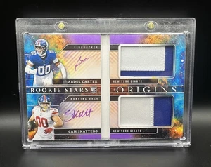 2025 Origins - Cam Skattebo And Abdul Carter Rookie Stars RPA Booklet /23 GIANTS - Picture 1 of 3