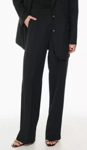 Wilfred The Effortless Pants 0 Women Crepette Trouser High Rise Black 26 x 29 - Picture 1 of 11