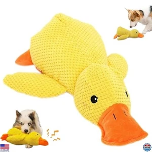 Juguete de pato calmante suave para perros 2025 - Almohada charlatanesa de felpa amarilla para perros 12 - Imagen 1 de 6