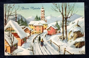 Cartolina  Augurale Buon Natale  PAESAGGIO (AA208) - Picture 1 of 2