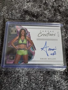 2023 Panini Impeccable WWE - Canvas Creations Signatures Amari Miller #49/75 - Bild 1 von 2