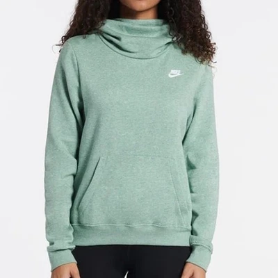 NUEVO Nike Club Sudadera con Capucha Polar Para Mujer Cuello Embudo Verde Jade Talla XL BV4526-357 Foto 1 de 4