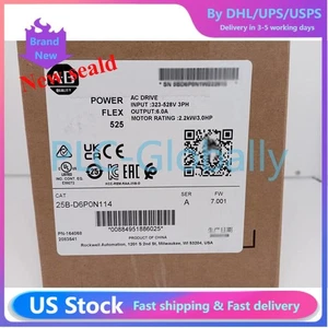 New Factory Sealed 25B-D6P0N114 PowerFlex 525 AC Drive US Free Tax - Picture 1 of 6
