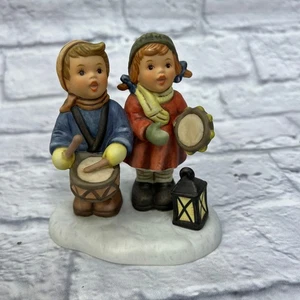 Berta Hummel Drumming for Joy 1998 Figurine BH 58 4.5" tall Boy Girl Drum  - Picture 1 of 5