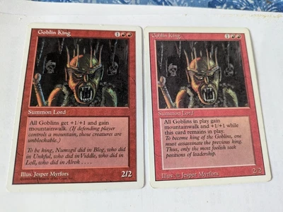 2 Goblin King MTG NM Free shipping with tracking - Image 1 of 2