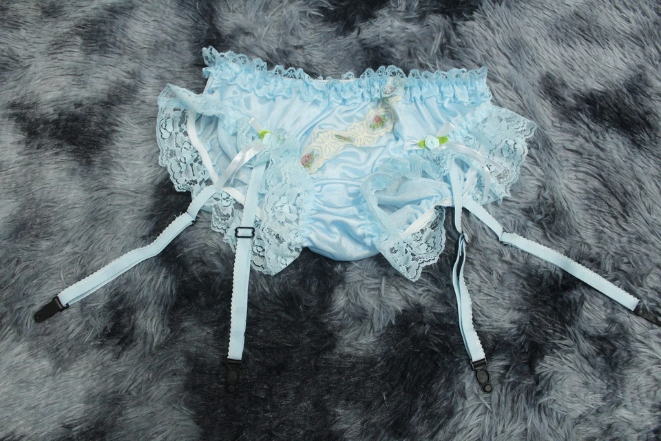 #A66 2XL/ElásticoW.24-42" Estilo De Colección Azul Nylon Ligas Bikini Bragas Ropa Interior Foto 1 de 4