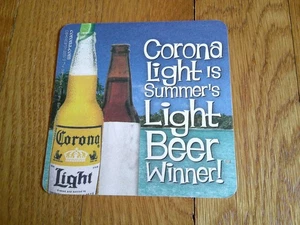 Corona Light Beer Coaster Light for Summer 2004 Beer Mat Collectible SINGLE - Picture 1 of 5