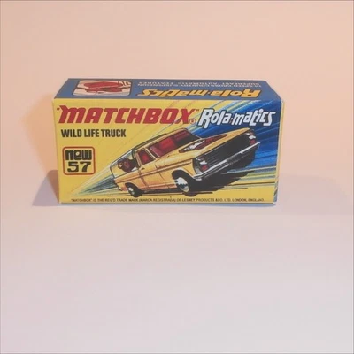 Matchbox Lesney Superfast 57 f Ford Wildlife Truck Rola-matics I Style Repro Box - Image 1 of 4