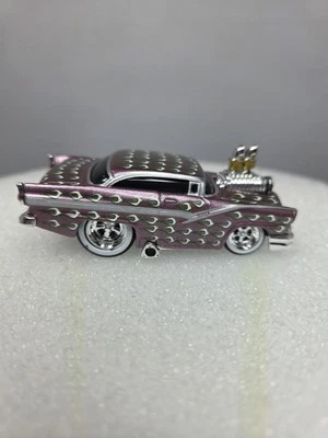 Muscle Machines 1956 Ford Crown Victoria Purple Flames Diecast 1:64 Scale - Image 1 of 4