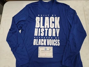 Philadelphia 76ers Player Issued 2024/25 "Black History" L/S Warm Up Shirt w/COA - Picture 1 of 1
