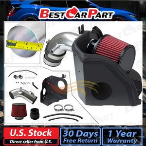 BCP RED 2006-2011 Honda Civic 1.8L COLD SHIELD AIR INTAKE KIT +FILTER - Picture 1 of 4