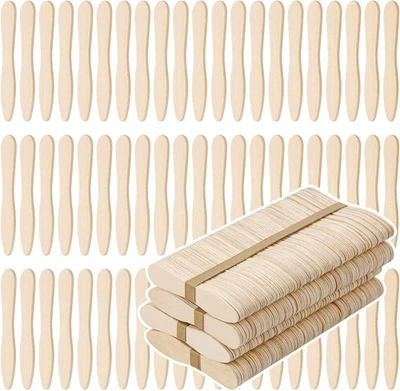 400 маленьких деревянных ложек, мини одноразовые для дегустации мороженого 3 дерева  - Изображение 1 из 4