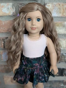 Carleigh Custom American Girl Puppe OOAK braune Haare dunkelblaue Augen Joss Form - Bild 1 von 5