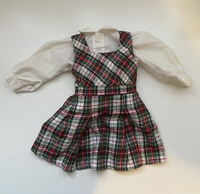 American Girl 18  Doll Molly School Plaid Jumper Dress Outfit With Shirt • 10$