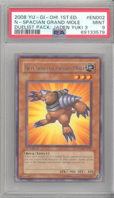 PSA 9 - Yu-Gi-Oh Card - DP06-EN002 - NEO SPACIAN GRAND MOLE (rare) - MINT - Image 1 of 2