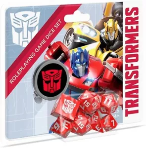 Transformers Roleplaying Game RPG Dice Set Brand New Sealed Free Shipping U S A - Picture 1 of 3