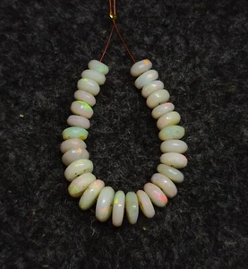 Fire Australian Opal Gemstone Beads 5/8mm 3" Inch strand - Picture 1 of 5