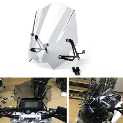 New Motobike ABS Plastic Windshield Windscreen Fits BMW G310R 2017-2022 Clear A Foto 1 de 4