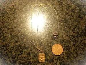 Gelb Gold  Halskette mit AH Sternzeichen Waage Kette 333 /8K NEU ! - Bild 1 von 5