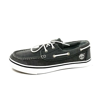 Timberland Newmarket 2Eye Men's Boat Shoe Size 8.5 M Grey/Black - Image 1 of 4