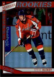 2013-14 O-PEE-CHEE RAINBOW BLACK STEVE OLEKSY ROOKIE 044/100 WASHINGTON CAPITALS