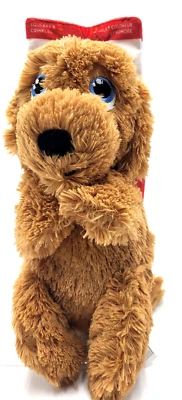 KONG Comfort Pups Goldie Medium Plush Squeaky Crinkly Packaging Dog Toy - Image 1 of 4