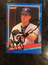 Greg Litton autographed Baseball Card (San Francisco Giants) 1991 Donruss #198