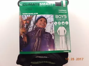  CLIMATESMART CLIMATE SMART BASE LAYER THERMAL 2-PIECE SET SZ XSMALL BLACK - Picture 1 of 3