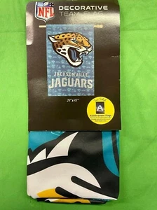 NFL Jacksonville Jaguars 29" x 43" Glitter Suede House Vertical Flag NWT - Picture 1 of 4