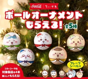 Japanischer Anime Chiikawa × Coca-Cola Weihnachtsschmuck 3 Set NEU - Bild 1 von 3