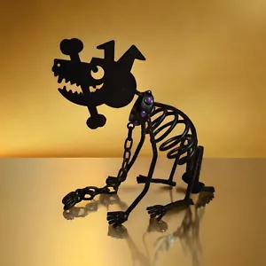 Candelabro vintage de Halloween Partylite Sticks The Dog Skeleton P8280 - Imagen 1 de 11