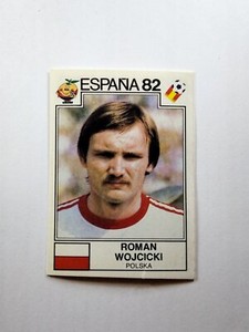 1982 FIFA FIGURE TOILE SPANA PANINI ROMAN WOJCICKI POLSKA N 62 REC