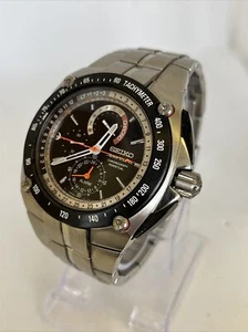Un reloj perpetuo Seiko Sportura alarma súper raro para hombre (1 disponible) - Imagen 1 de 22