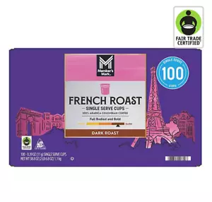 Member's Mark French Dark Roast Coffee, Single-Serve Cups (100 ct.) EXP 2/26 - Picture 1 of 6