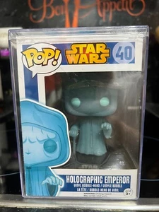 Funko Pop Star Wars Holográfico Emperador Palpatine GITD Nº 40 + Pop Hard Stack - Imagen 1 de 8