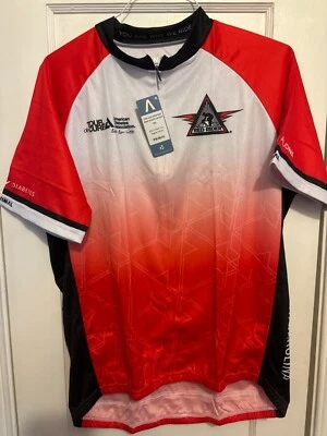 PRIMAL Cycling Jersey NEW Tags Mens 2XL Red Rider 1” Collar Zip South Carolina - Image 1 of 4
