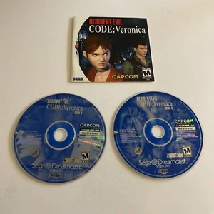 Resident Evil CODE:Veronica (Sega Dreamcast) Manual/ Discs Only- Tested!! - Picture 1 of 7