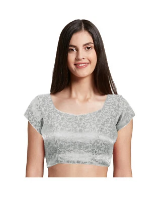 Mujeres Cosidas Mangas Ropa de Fiesta Seda Blusa Choli Top para Vestidos Sari Foto 1 de 4