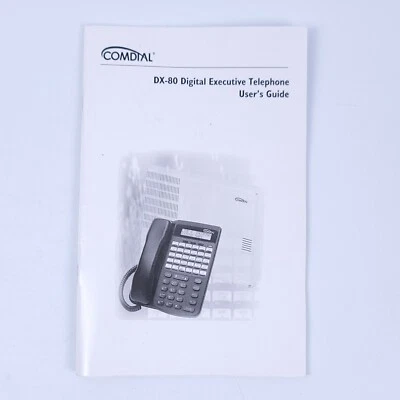 Manual for Comdial Digital Executive Telephone DX-80 7260-00 Phone User's Guide  - Image 1 of 3