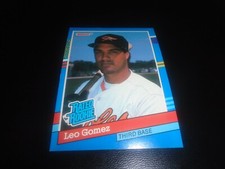 1991 Donruss Baseball CARDS  - 35 LEO GOMEZ  BALTIMORE ORIOLES  RATED ROOKIE