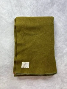 Vintage 1940 Wool WWII Army Military Blanket American Woolen Co. Inc. 54” X 77” - Picture 1 of 7