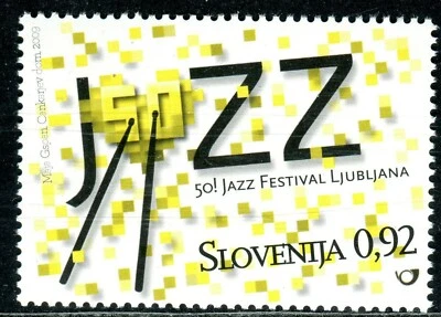 734 - SLOVENIA 2009 - 50th Jazz Festival in Ljubljana - Musics - MNH Set - Image 1 of 2