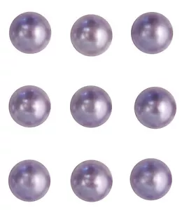 Halb-Perlen aus Kunststoff, Aufkleber, 3 MM, 120 Fertig Verkabelt, Lila - Bild 1 von 1