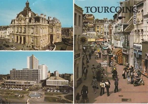 CPA . CARTE POSTALE ANCIENNE. TOURCOING. Hôtel de ville. Rue de Lille. 1970 - Picture 1 of 1