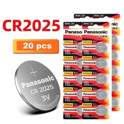 Batterie Litio Panasonic CR2025 3V  Pile DL Orologio Bottone Blister • 5.15€