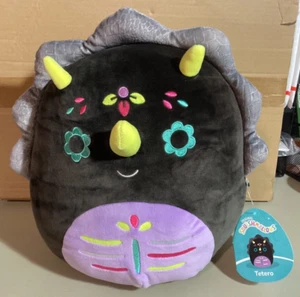 2023 Squishmallows 11" TETERO Tri Day of the Dead Soft Plush Brand New w/ tags - Picture 1 of 8