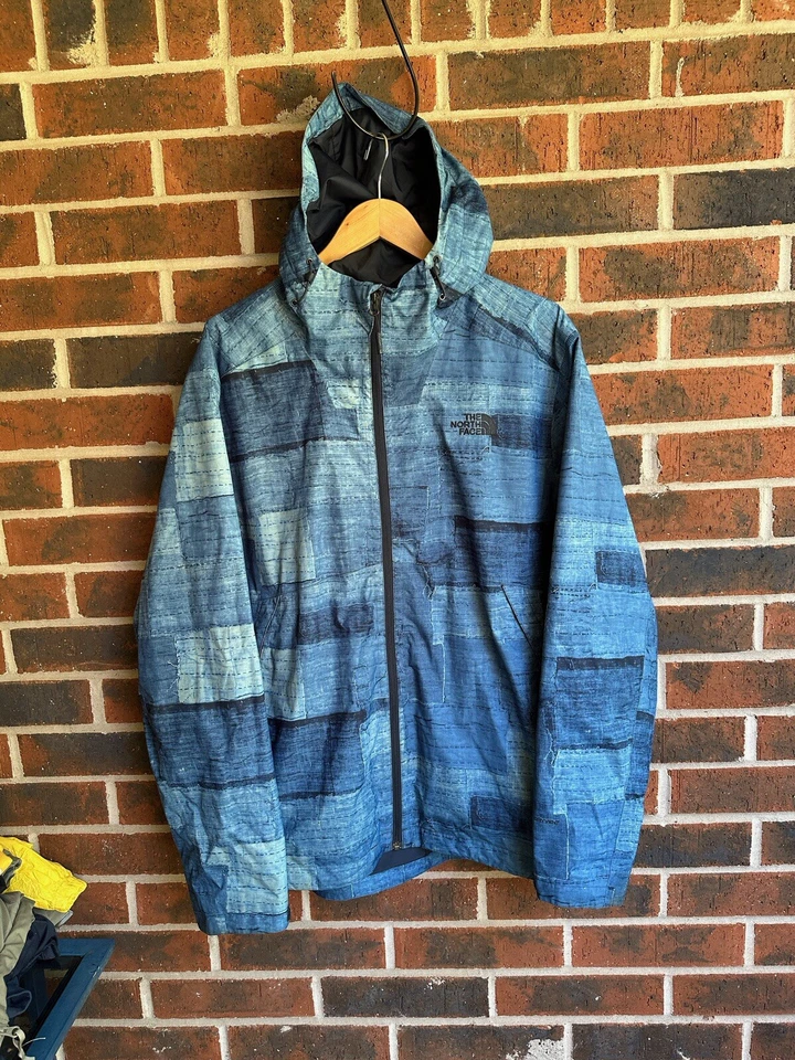 RARE The North Face Sashiko Boro Patchwork Print Millerton Jacket Dryvent Sz XL - Image 1 of 4