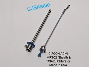 CIRCON ACMI MRS-28 Resectoscope Sheath & TOR-28 Deflecting Obturator (USED). - Picture 1 of 18