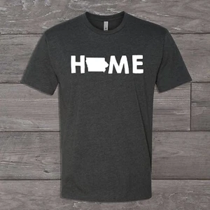 Iowa Home State T-shirt Tee Tshirt Unisex IA - Picture 1 of 2